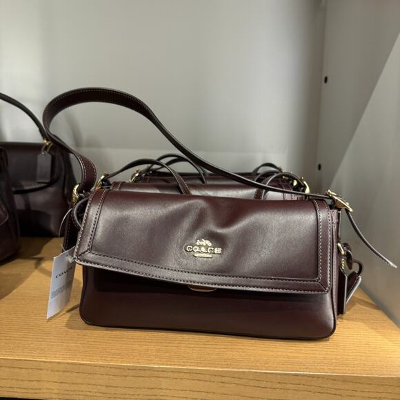 Coach Etta Small Flap Shoulder Bag CCV63 smooth leather/Im/Espresso - Picture 11 of 11